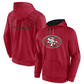 SAN FRANCISCO 49ERS MEN'S DEFENDER EVO PULLOVER HOODED SWEATSHIRT