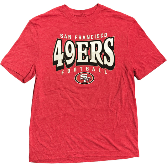 SAN FRANCISCO 49ERS MEN'S DIVIDED WRAP T-SHIRT