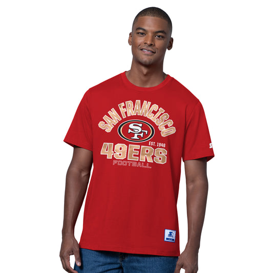 SAN FRANCISCO 49ERS MEN'S G-III DEFENDER T-SHIRT - RED