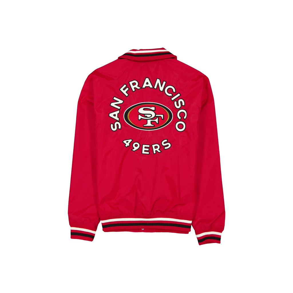 SAN FRANCISCO 49ERS MEN'S THROWBACK JACKET - RED