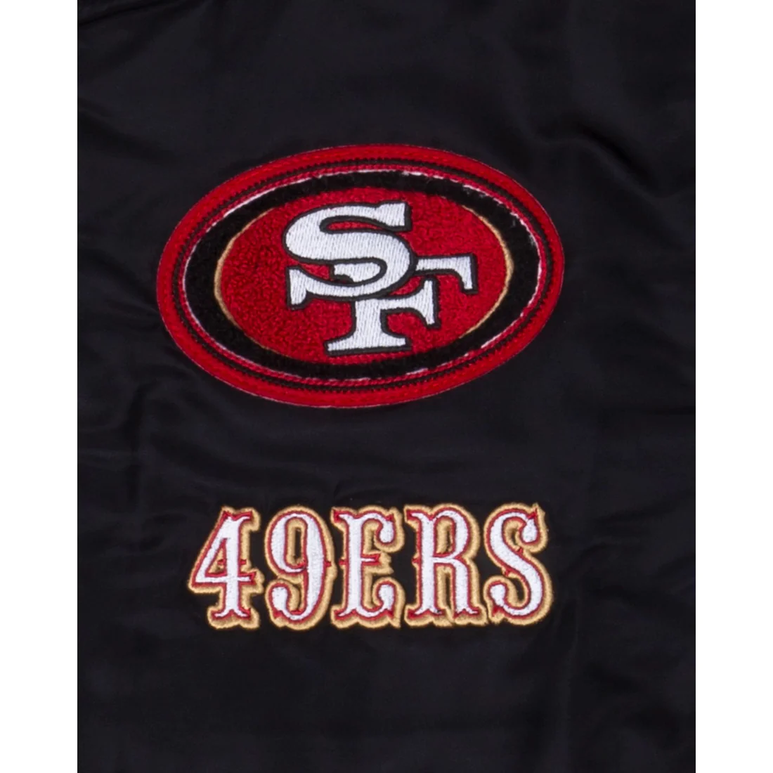 SAN FRANCISCO 49ERS MEN'S LOGO SELECT BLACK JACKET