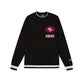 SAN FRANCISCO 49ERS MEN'S LOGO SELECT CREWNECK SWEATSHIRT - BLACK