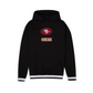 SAN FRANCISCO 49ERS MEN'S LOGO SELECT PULLOVER HOODED SWEATSHIRT - BLACK