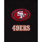 SAN FRANCISCO 49ERS MEN'S LOGO SELECT PULLOVER HOODED SWEATSHIRT - BLACK