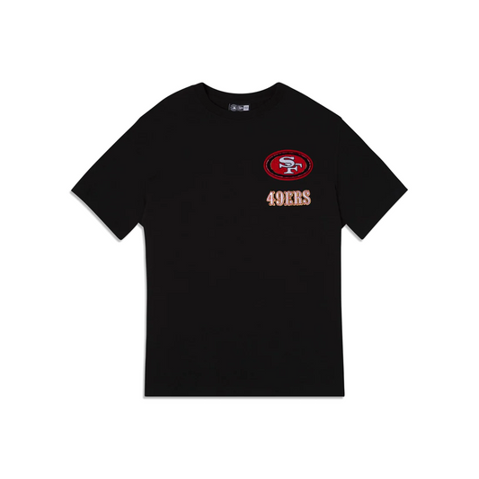 SAN FRANCISCO 49ERS MEN'S LOGO SELECT T-SHIRT - BLACK