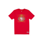 SAN FRANCISCO 49ERS MEN'S NEW ERA 2025 NFL TRAINING CAMP DIGI SHADOW T-SHIRT - RED