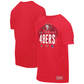 SAN FRANCISCO 49ERS MEN'S NEW ERA 2025 NFL TRAINING CAMP T-SHIRT - RED