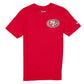 SAN FRANCISCO 49ERS MEN'S NEW ERA TEAM BACK T-SHIRT - RED