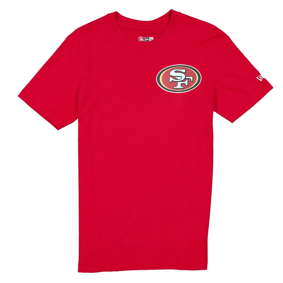 SAN FRANCISCO 49ERS MEN'S NEW ERA TEAM BACK T-SHIRT - RED