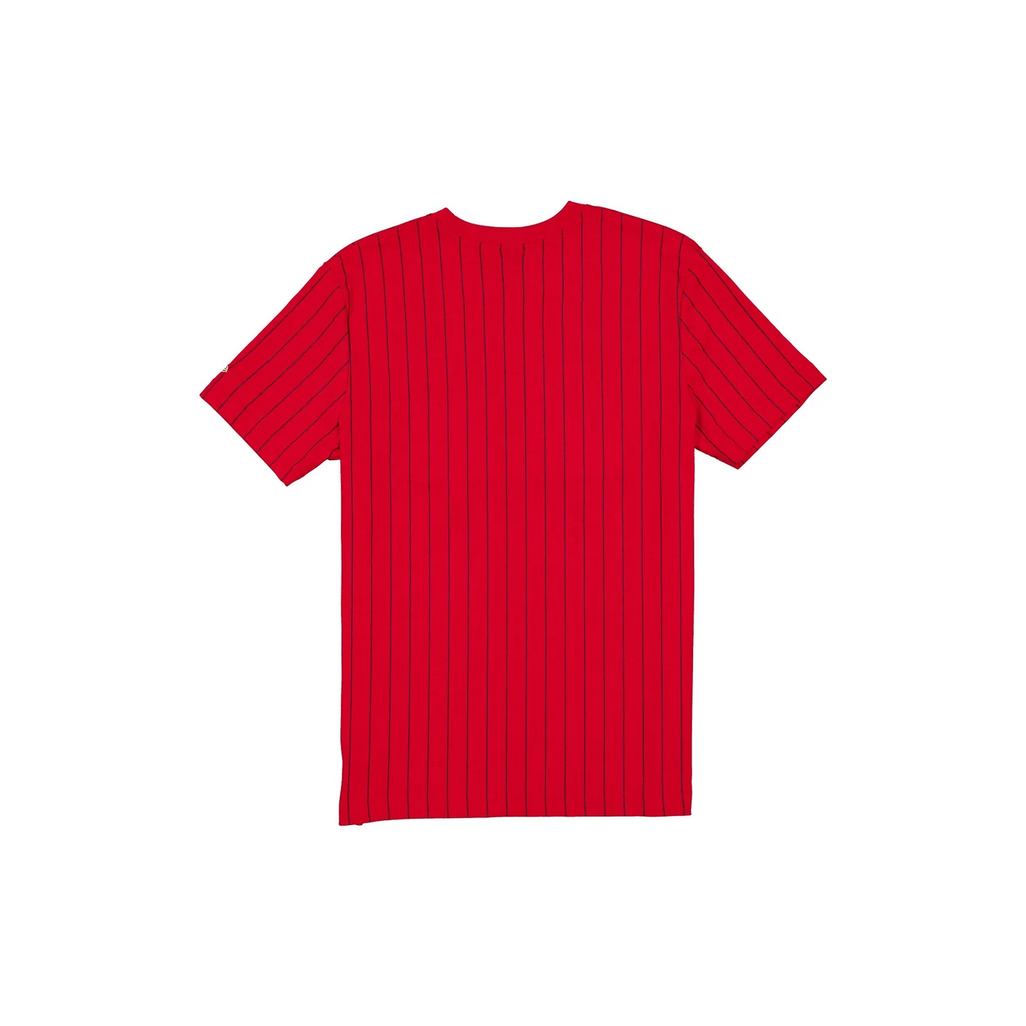 SAN FRANCISCO 49ERS MEN'S NEW ERA THROWBACK PINSTRIPE T-SHIRT - RED