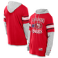SAN FRANCISCO 49ERS MEN'S NEW ERA TWOFER LAYERED LONG SLEEVE T-SHIRT - RED/GRAY