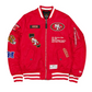 SAN FRANCISCO 49ERS MEN'S NEWERA X ALPHA INDUSTRIES MA-1 BOMBER JACKET - RED