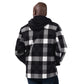 SAN FRANCISCO 49ERS MEN'S PLAID FULL-ZIP HOODIE JACKET