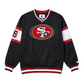 SAN FRANCISCO 49ERS MEN'S STARTER SIGNAL CALLER PULLOVER JACKET - BLACK/RED