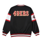 SAN FRANCISCO 49ERS MEN'S STARTER SIGNAL CALLER PULLOVER JACKET - BLACK/RED