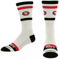 SAN FRANCISCO 49ERS MEN'S STRIPED FAME SOCKS - CREAM