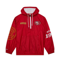 SAN FRANCISCO 49ERS MEN'S TEAM OG FAITHFUL TO THE BAY ANORAK PULLOVER WINDBREAKER