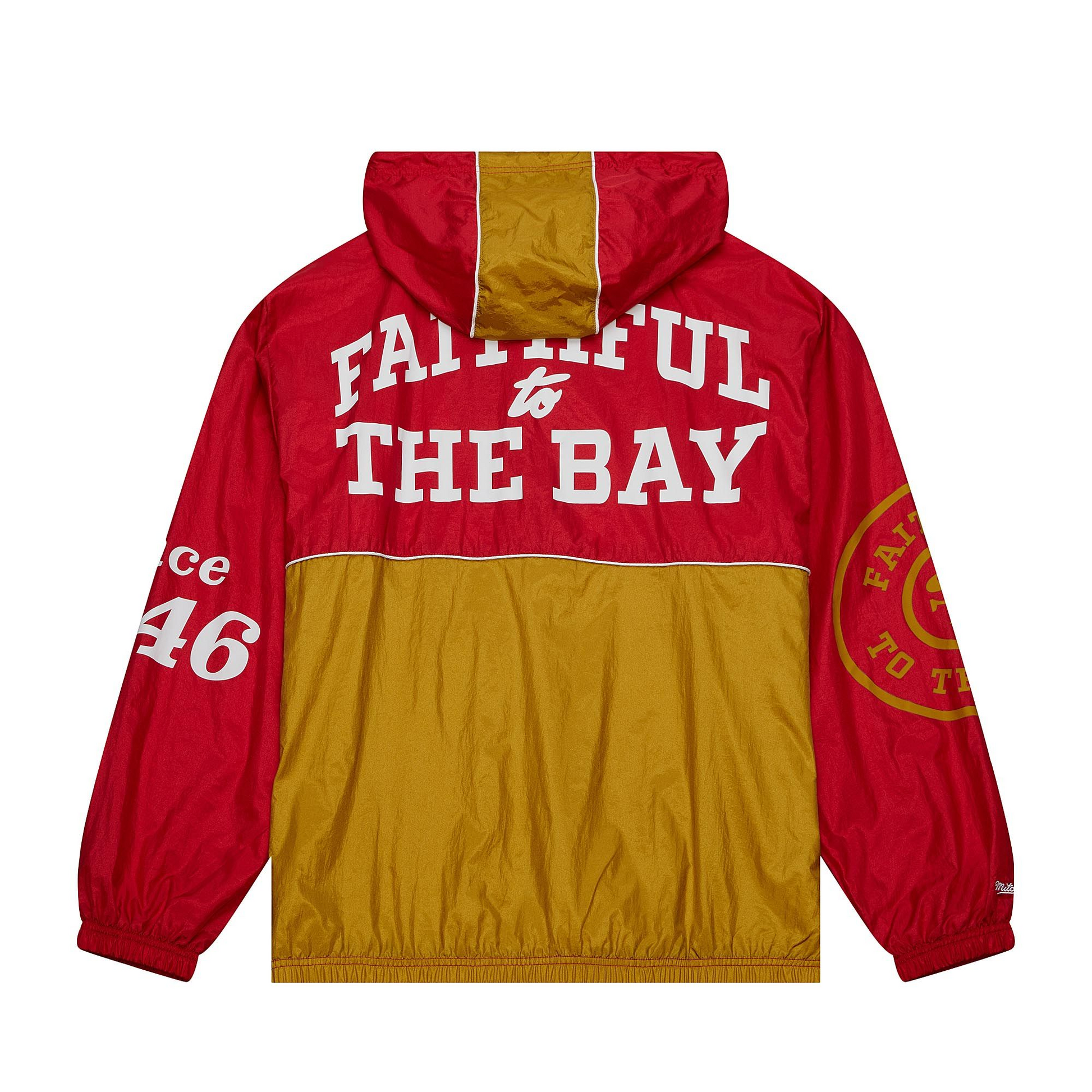 SAN FRANCISCO 49ERS MEN'S TEAM OG FAITHFUL TO THE BAY ANORAK SAN FRANCISCO 49ERS MEN'S TEAM OG FAITHFUL TO THE BAY ANORAK