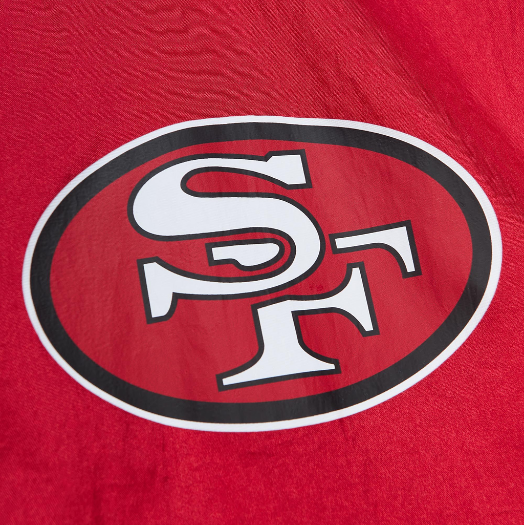 SAN FRANCISCO 49ERS MEN'S TEAM OG FAITHFUL TO THE BAY ANORAK PULLOVER WINDBREAKER