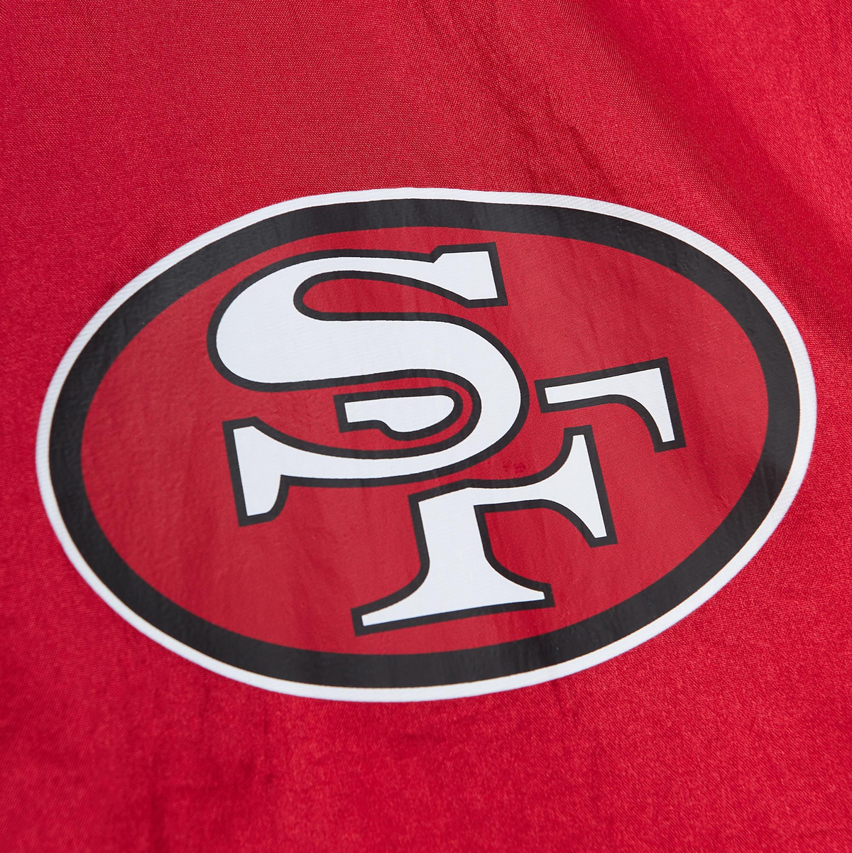 SAN FRANCISCO 49ERS MEN'S TEAM OG FAITHFUL TO THE BAY ANORAK PULLOVER WINDBREAKER