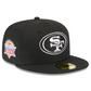 SAN FRANCISCO 49ERS NEW ERA X ALPHA INDUSTRIES 59FIFTY FITTED HAT - BLACK