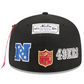 SAN FRANCISCO 49ERS NEW ERA X ALPHA INDUSTRIES 59FIFTY FITTED HAT - BLACK