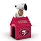 SAN FRANCISCO 49ERS NFL INFLATABLE PEANUTS 5' SNOOPY DOG HOUSE