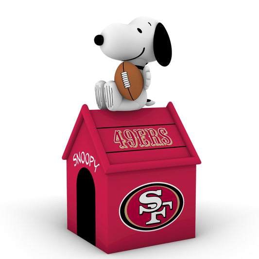 SAN FRANCISCO 49ERS NFL INFLATABLE PEANUTS 5' SNOOPY DOG HOUSE