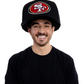 SAN FRANCISCO 49ERS NOGGIN OVERSIZED HAT - BLACK