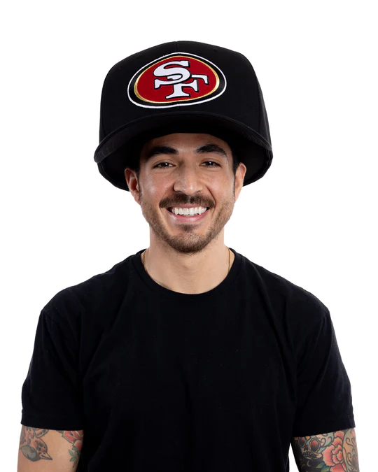 SAN FRANCISCO 49ERS NOGGIN OVERSIZED HAT - BLACK