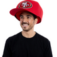 SAN FRANCISCO 49ERS NOGGIN OVERSIZED HAT - RED
