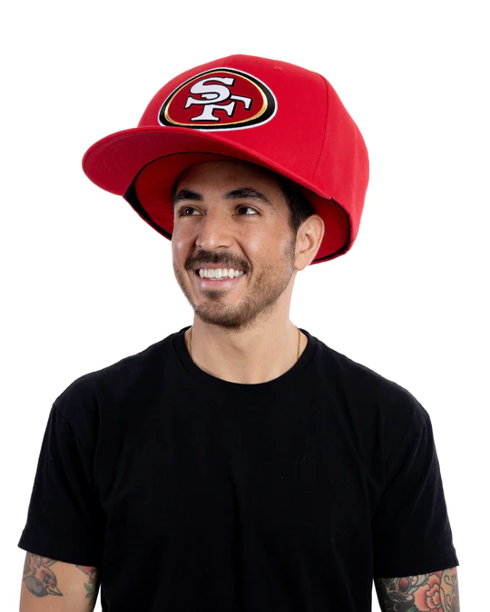 SAN FRANCISCO 49ERS NOGGIN OVERSIZED HAT - RED