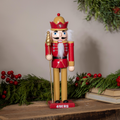 SAN FRANCISCO 49ERS 12" WOODEN NUTCRACKER STATUE