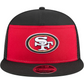 SAN FRANCISCO 49ERS OUTDOOR SPLIT PANEL TRUCKER 9FIFTY SNAPBACK HAT