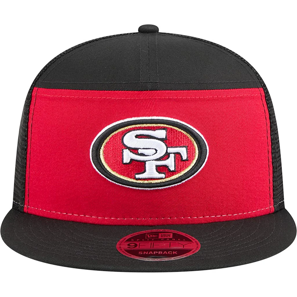 SAN FRANCISCO 49ERS OUTDOOR SPLIT PANEL TRUCKER 9FIFTY SNAPBACK HAT