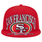 SAN FRANCISCO 49ERS OVERSIZED 59FIFTY FITTED HAT - RED
