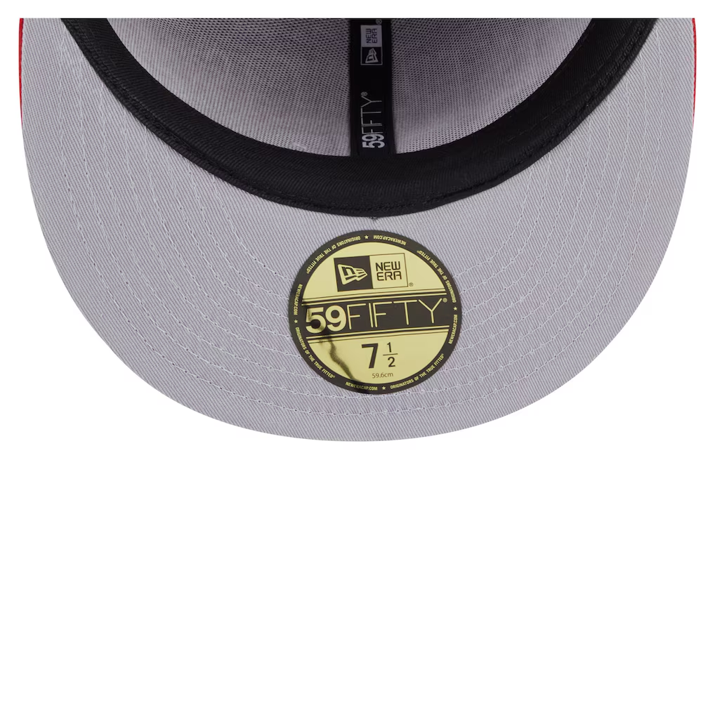 SAN FRANCISCO 49ERS OVERSIZED 59FIFTY FITTED HAT - RED