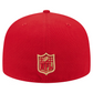 SAN FRANCISCO 49ERS OVERSIZED 59FIFTY FITTED HAT - RED