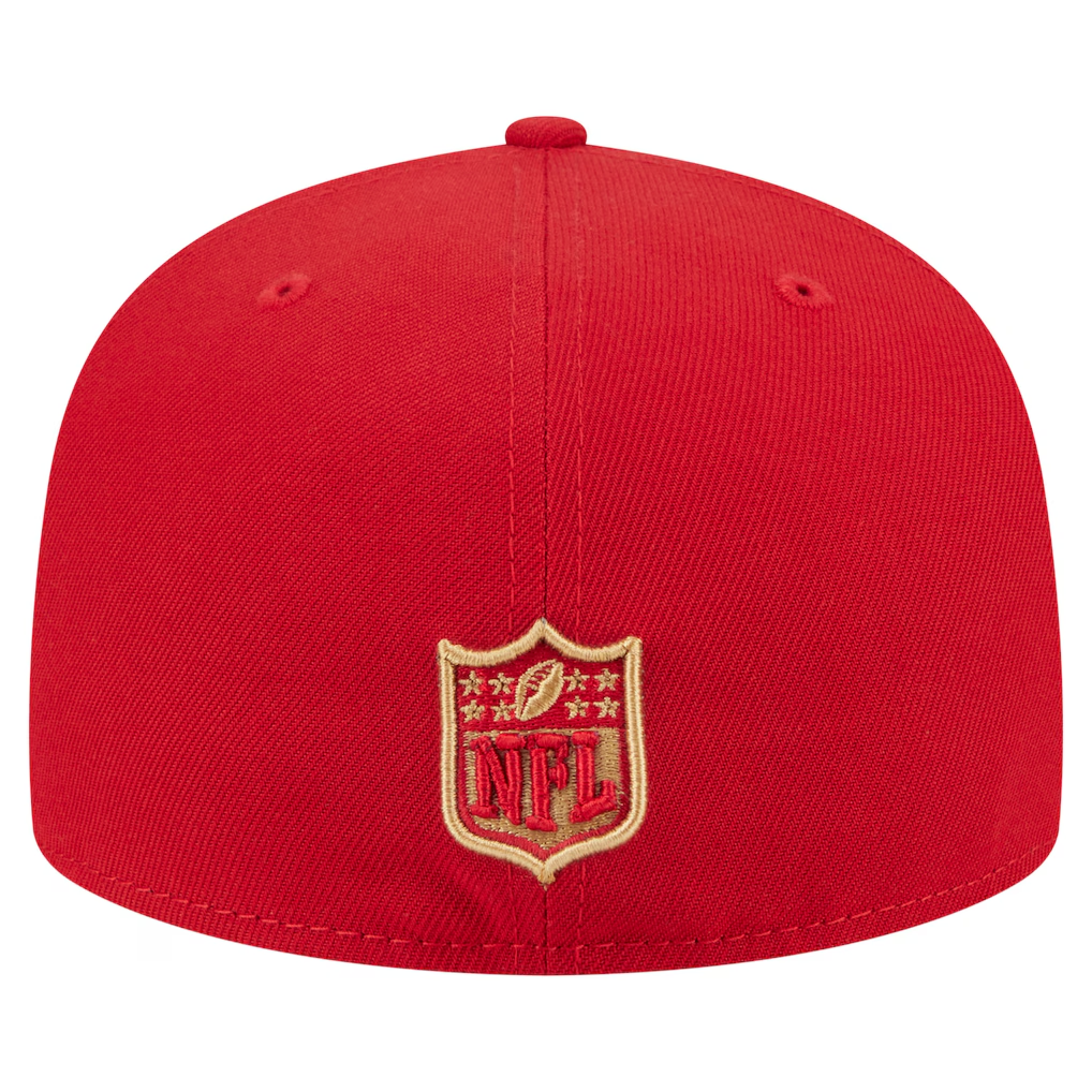 SAN FRANCISCO 49ERS OVERSIZED 59FIFTY FITTED HAT - RED
