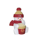 SAN FRANCISCO 49ERS POPCORN SNOWMAN ORNAMENT