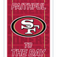 SAN FRANCISCO 49ERS RECTANGLE NEOLITE LED WALL DECOR