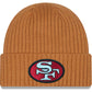 SAN FRANCISCO 49ERS RETRO COLOR PACK CUFFED KNIT - LIGHT BRONZE