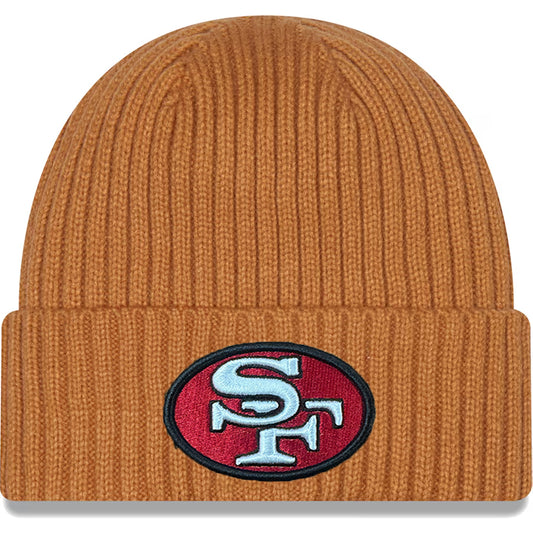 SAN FRANCISCO 49ERS RETRO COLOR PACK CUFFED KNIT - LIGHT BRONZE