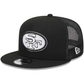 SAN FRANCISCO 49ERS RETRO EVERGREEN TRUCKER 9FIFTY SNAPBACK HAT - BLACK/WHITE