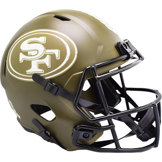 SAN FRANCISCO 49ERS SALUTE TO SERVICE FULL-SIZE REPLICA SPEED HELMET