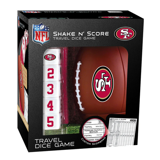 SAN FRANCISCO 49ERS SHAKE N' SCORE TRAVEL DICE GAME