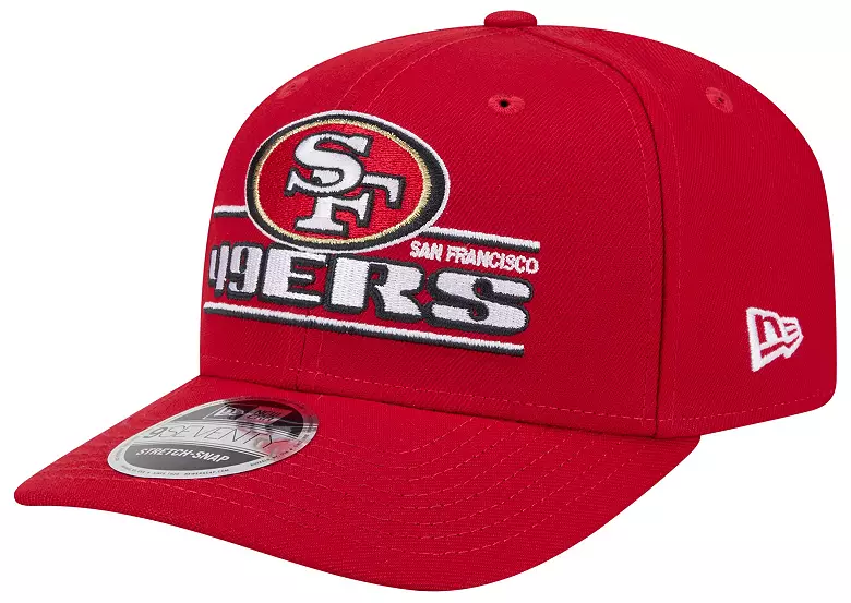 SAN FRANCISCO 49ERS STATED 9SEVENTY STRETCH-SNAP ADJUSTABLE HAT - RED