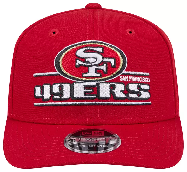 SAN FRANCISCO 49ERS STATED 9SEVENTY STRETCH-SNAP ADJUSTABLE HAT - RED