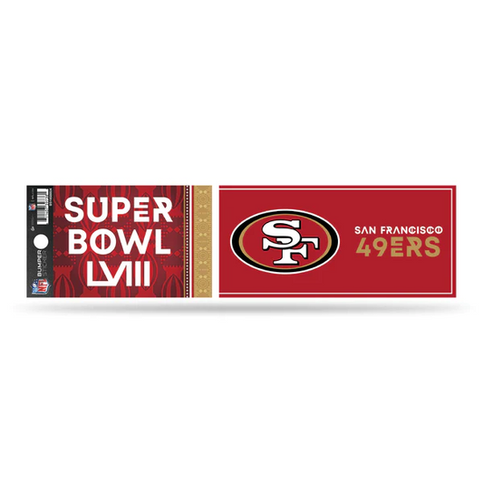 SAN FRANCISCO 49ERS SUPER BOWL LVIII BOUND BUMPER STICKER