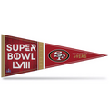 SAN FRANCISCO 49ERS SUPER BOWL LVIII BOUND SOFT FELT PENNANT - 12" X 30"